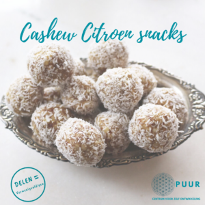 Cashew-Citroen snacks