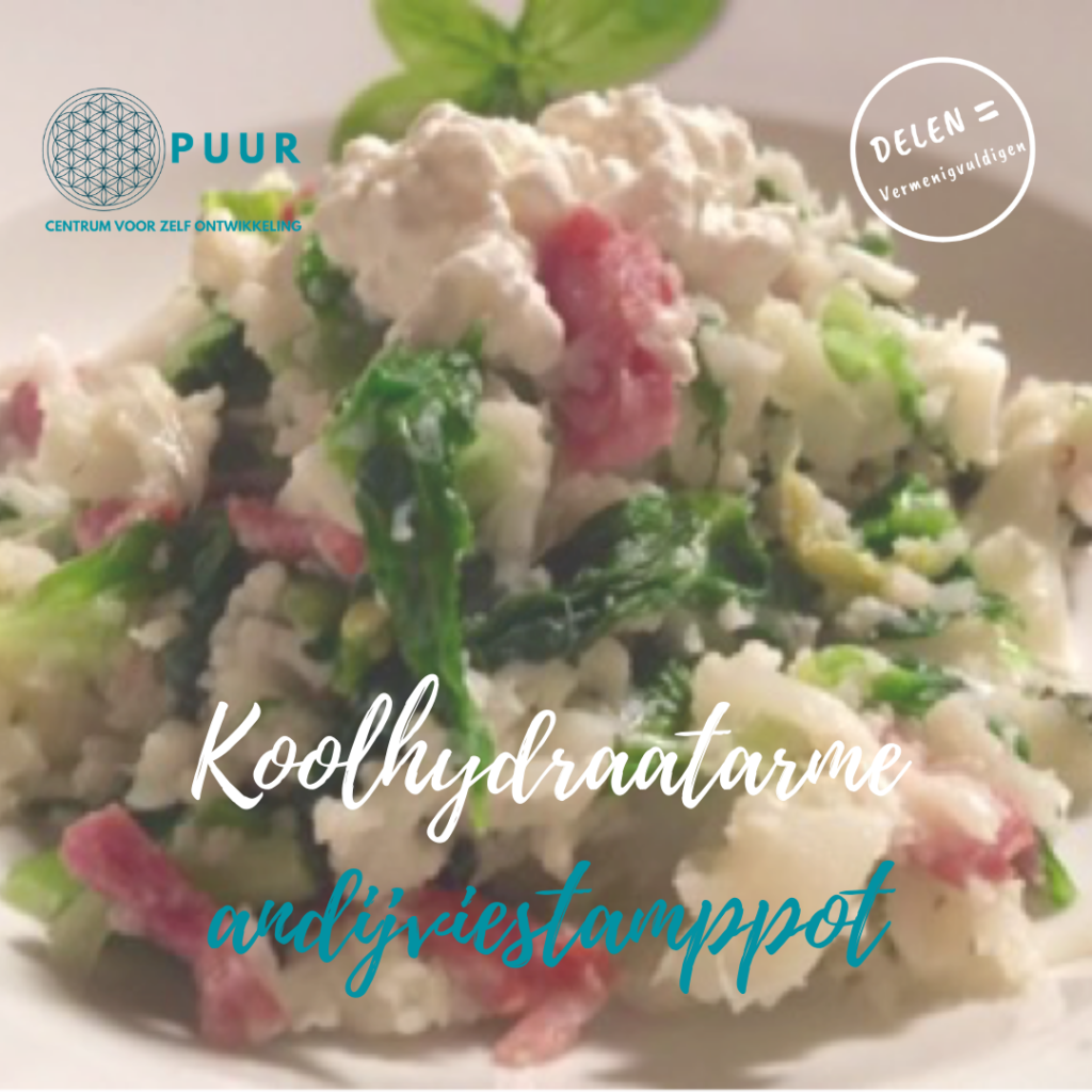 Koolhydraatarme andijviestamppot